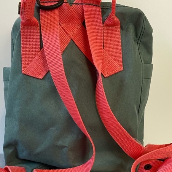 Fjallraven Kanken Mini Backpack Frost Green/Peach Pink - Picture 7 of 12